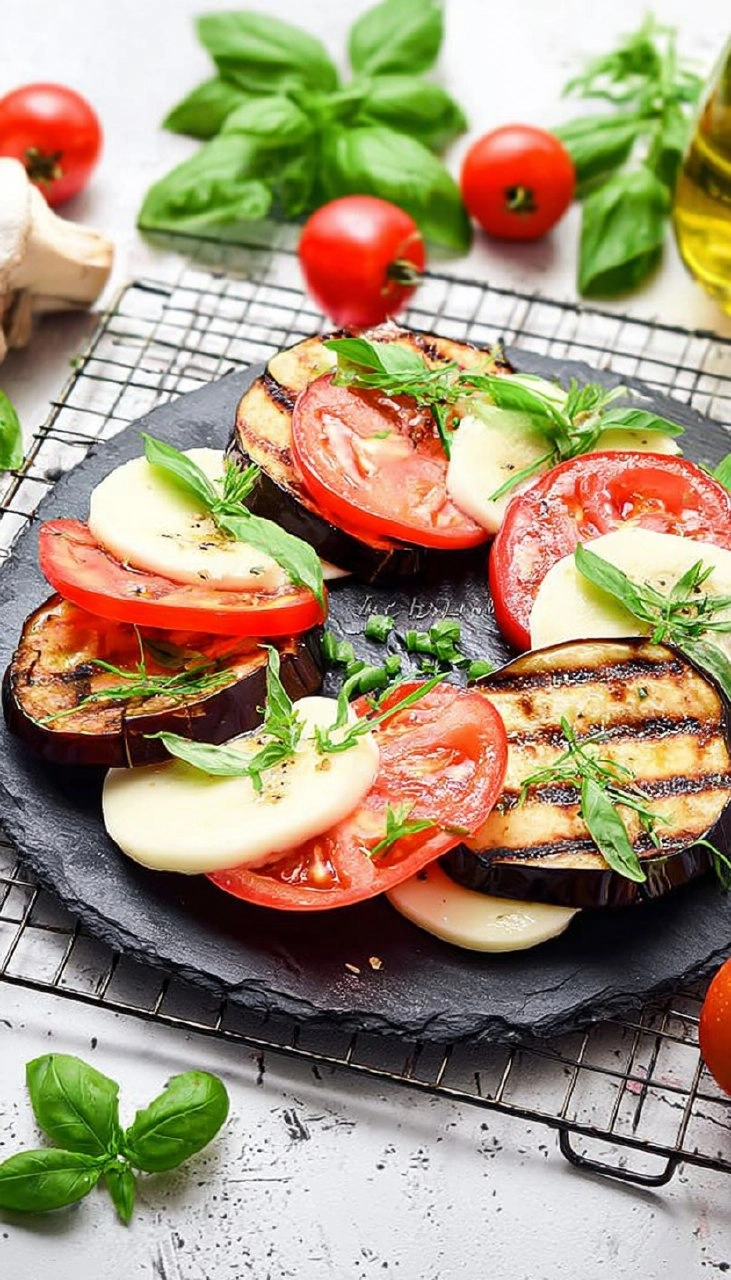 Caprese Salad With Grilled Eggplant 7 Caprese Salad With Grilled Eggplant