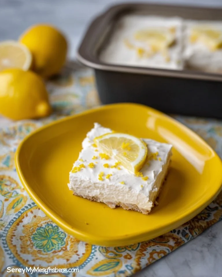 No-Bake-Sugar-Free-Low-Carb-Keto-Lemon-Cheesecake-Bars-Recipe