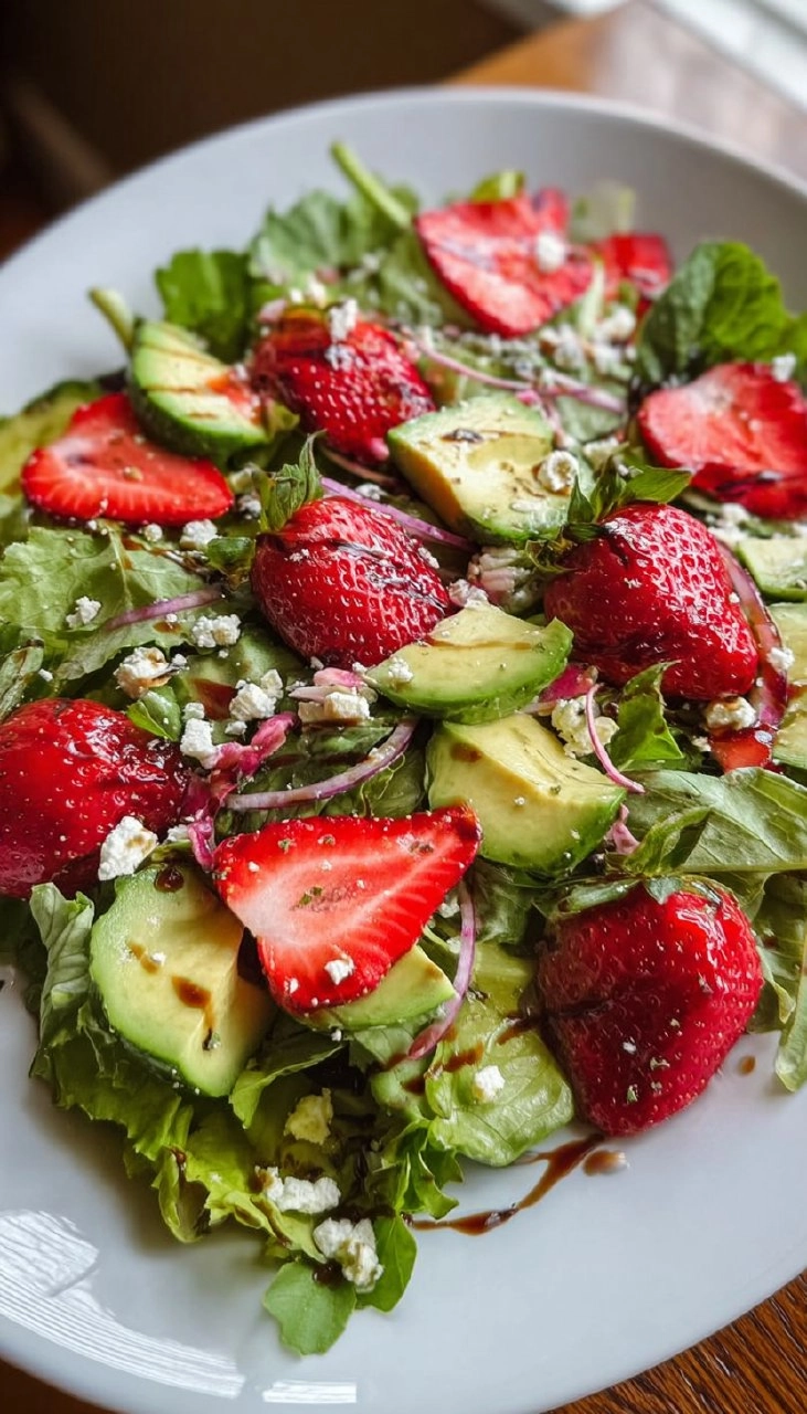 Strawberry Balsamic Salad 7 Strawberry Balsamic Salad