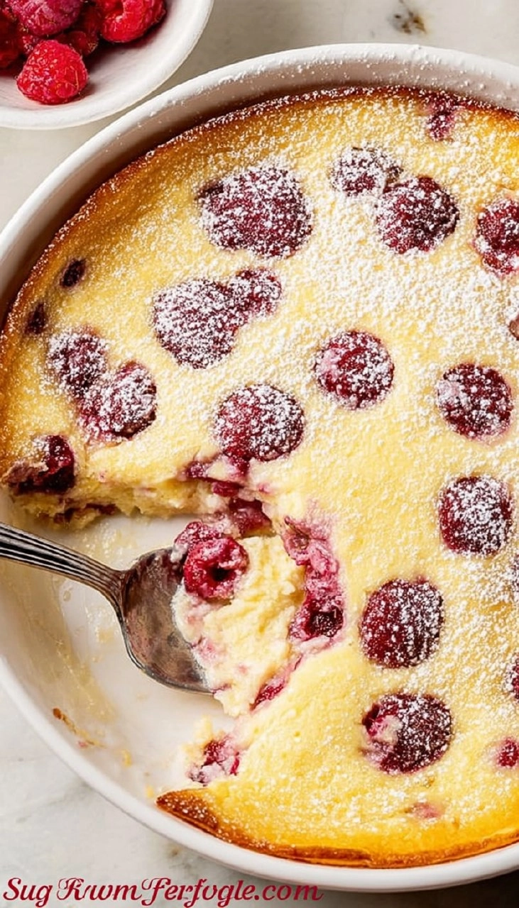 Sugar Free Low Carb Keto Raspberry Clafoutis