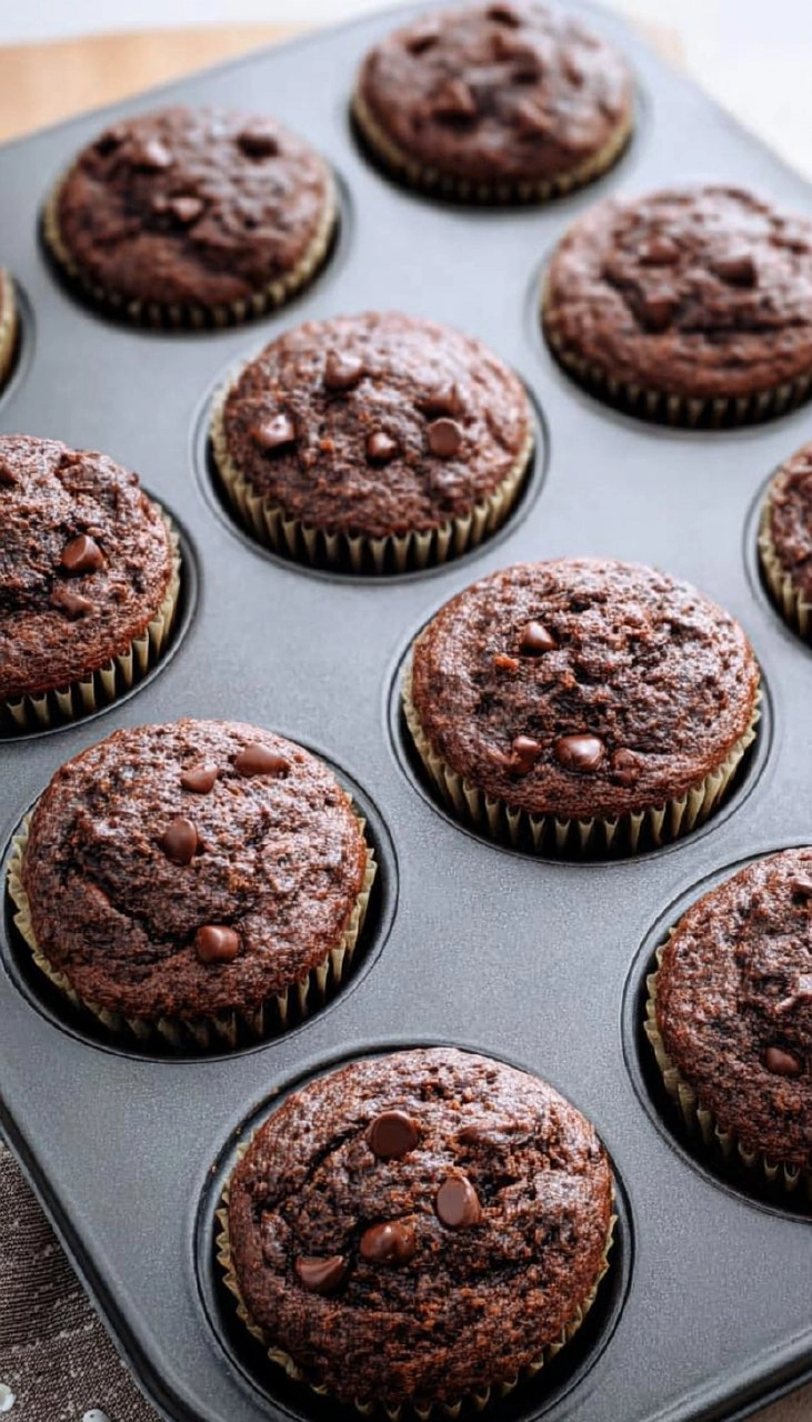 Chocolate Zucchini Muffins 7 Chocolate Zucchini Muffins