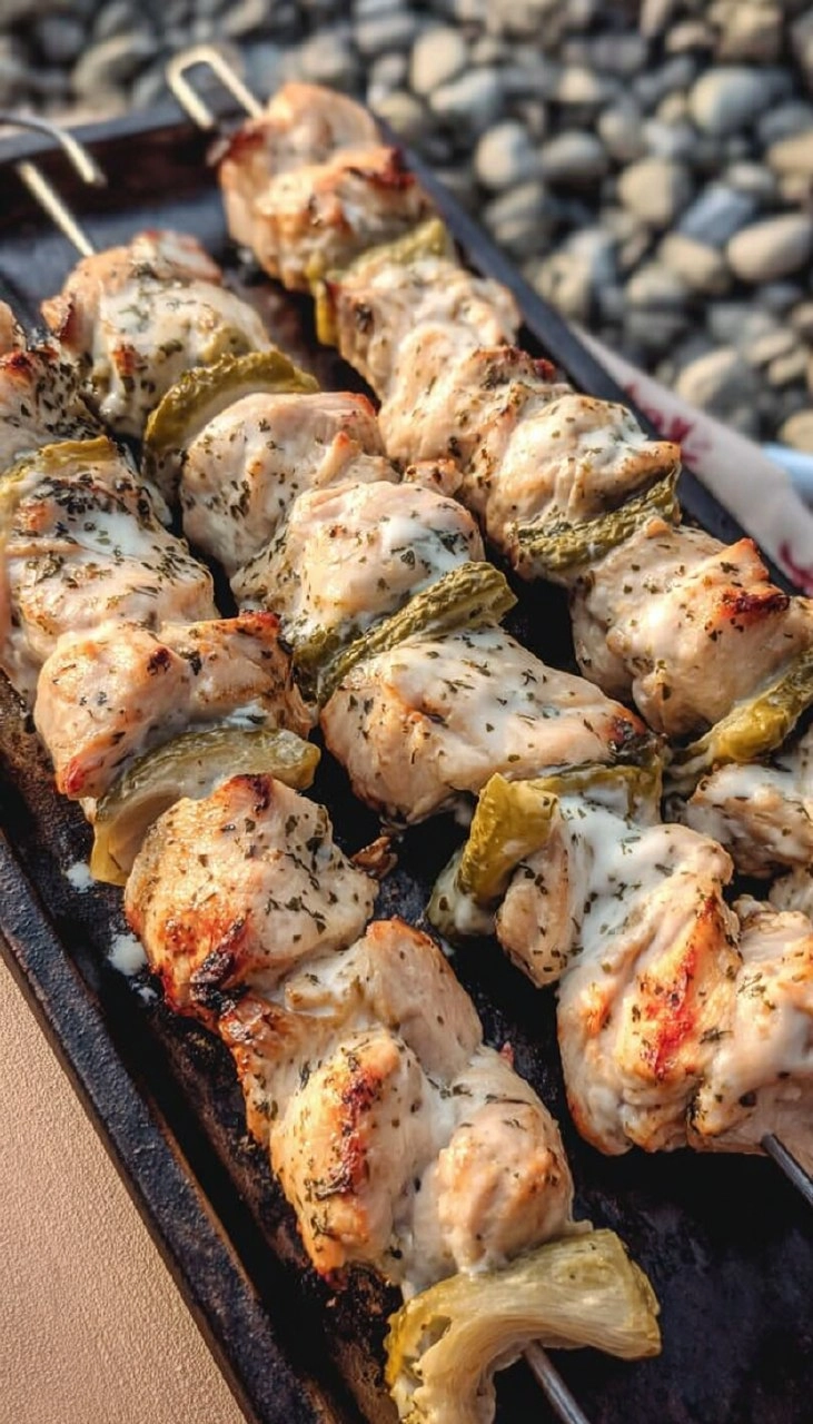 Dill Pickle Chicken Skewers