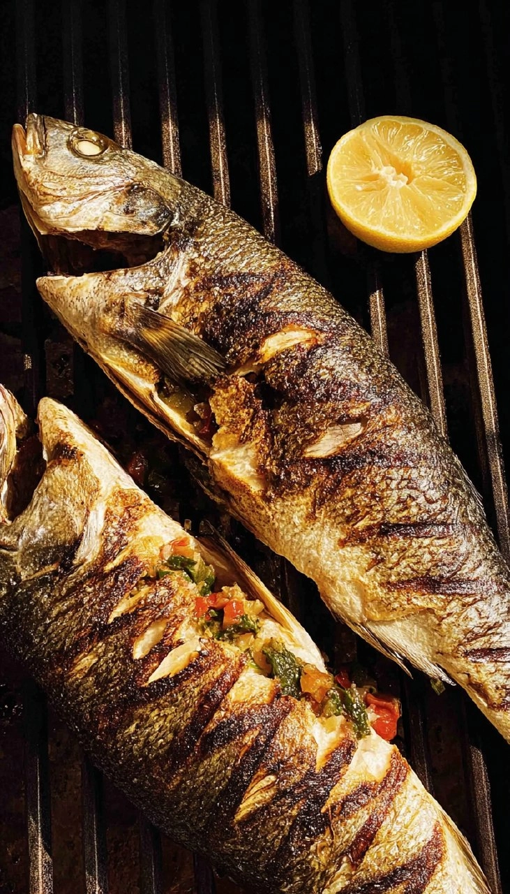 Grilled Branzino With Tomato-Olive Salsa 7 Grilled Branzino With Tomato-Olive Salsa