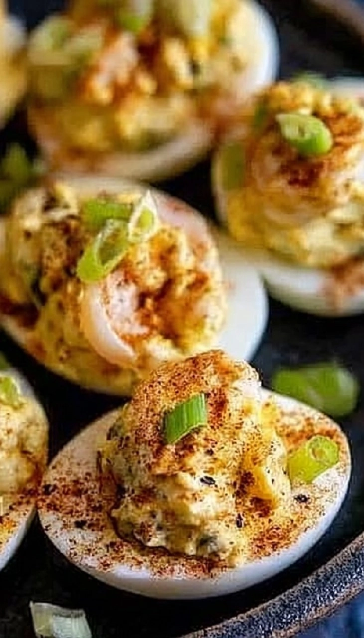 Seafood Salad Deviled Eggs 7 Seafood Salad Deviled Eggs