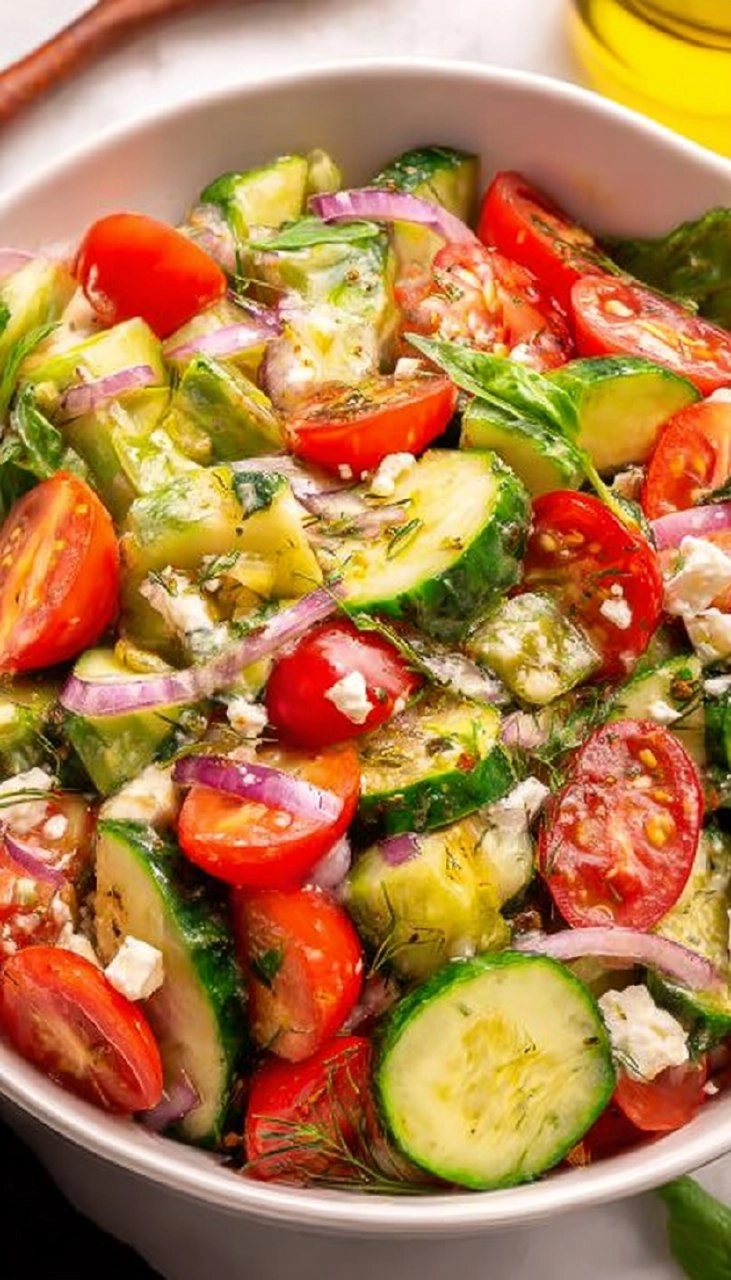 Tomato Cucumber Onion Salad 7 Tomato Cucumber Onion Salad