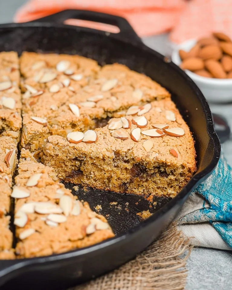 Almond-Skillet-Blondies-Recipe