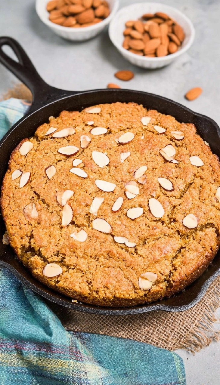 Almond Skillet Blondies 7 Almond Skillet Blondies