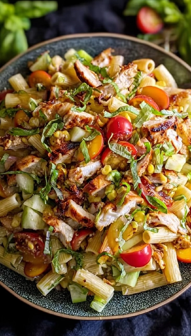 Bbq Balsamic Grilled Chicken Pasta Salad 7 Bbq Balsamic Grilled Chicken Pasta Salad