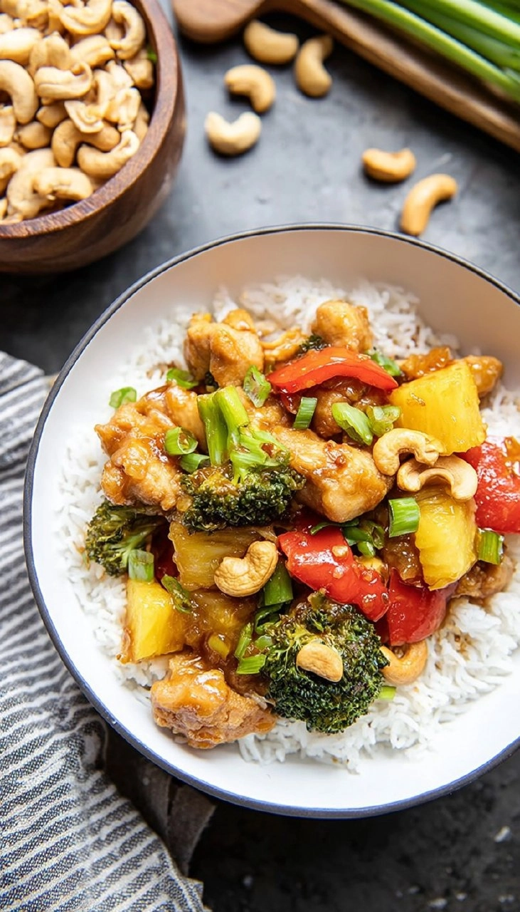 Cashew Pineapple Chicken Stir Fry
