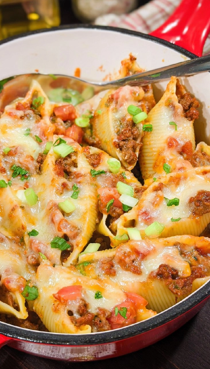 Cheesy Taco Stuffed Shells 7 Cheesy Taco Stuffed Shells