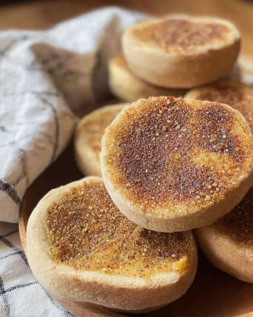 Fresh-Milled-Sourdough-English-Muffins-Recipe