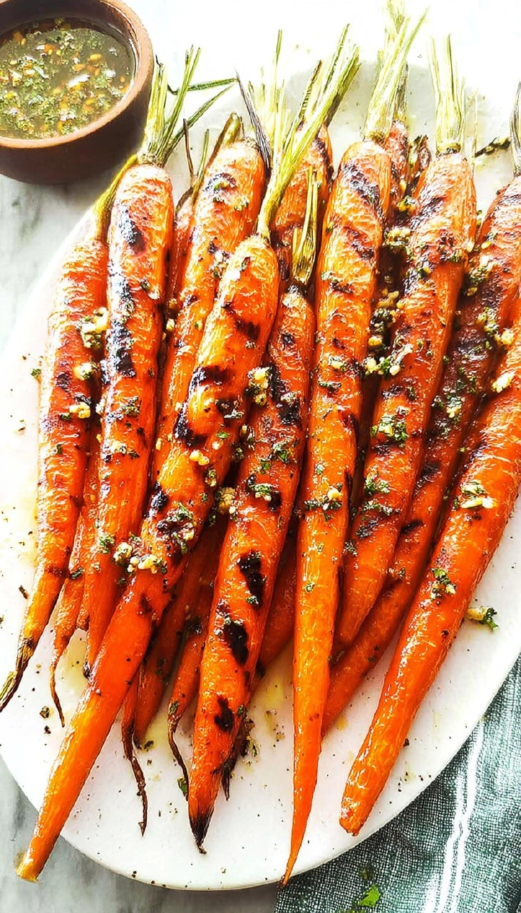 Grilled Carrots With Browned Butter Sauce