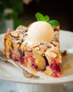 Plum-Cake-with-Almonds-Recipe