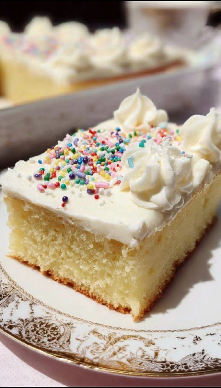 Vanilla Sheet Cake 7 Vanilla Sheet Cake