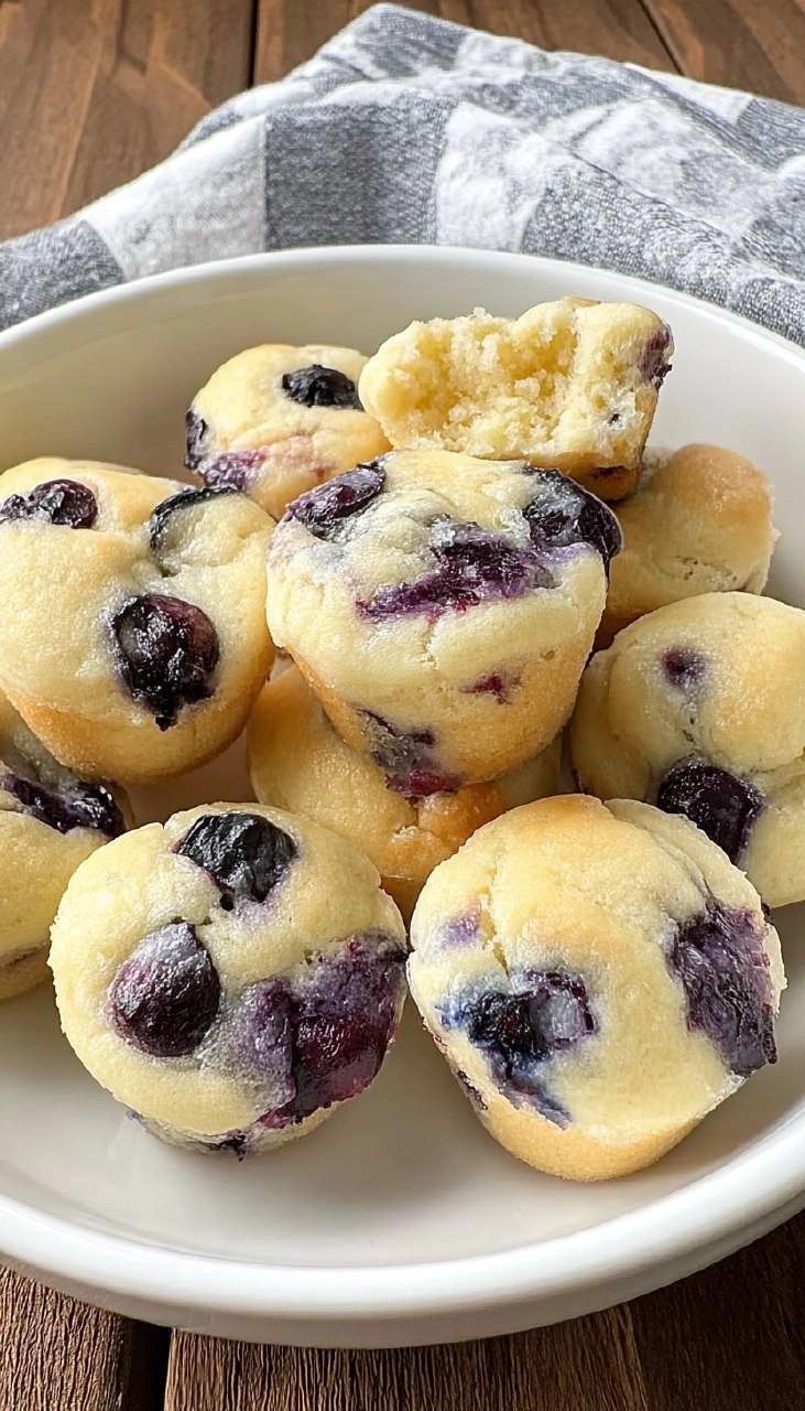 Blueberry Pancake Mini Muffins