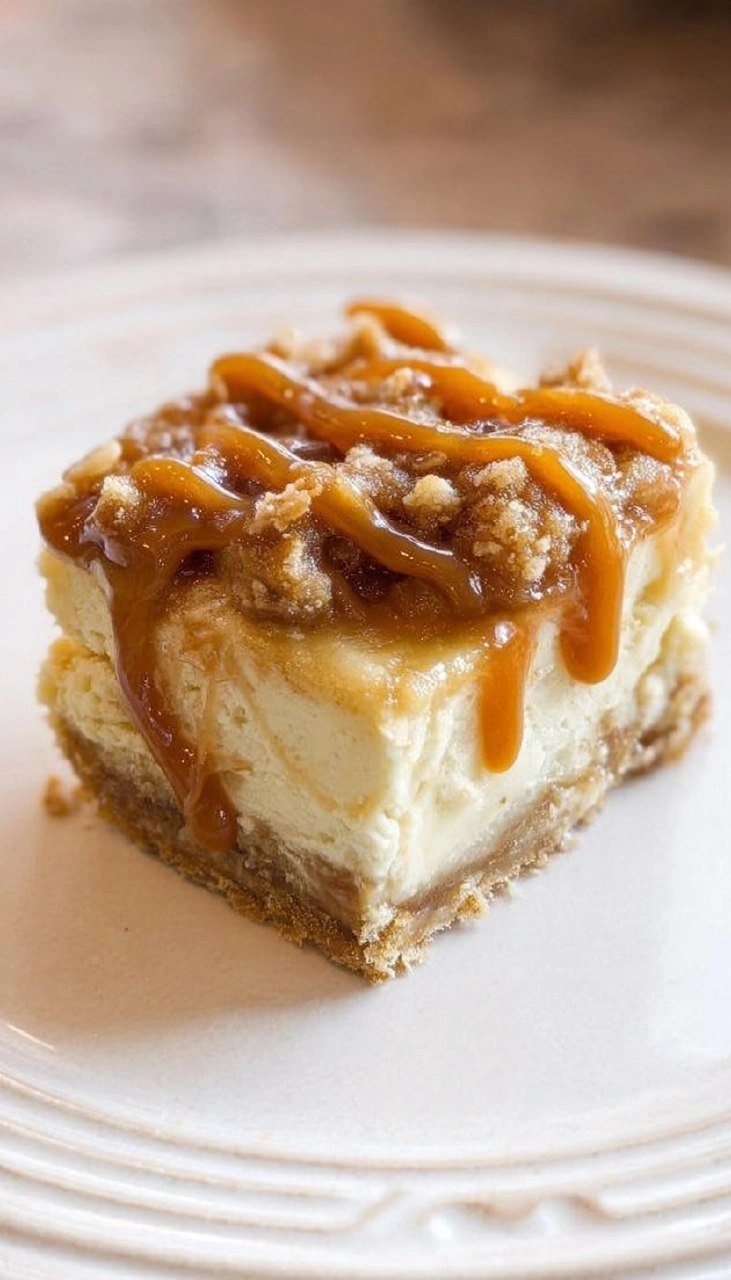 Caramel Apple Cheesecake Bars