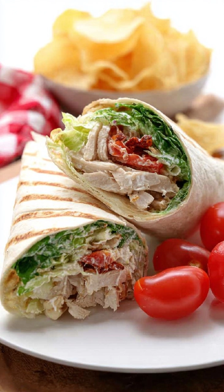 Chicken Caesar Wrap 7 Chicken Caesar Wrap