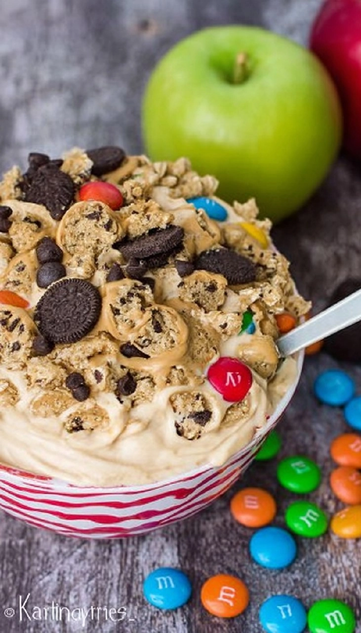 Greek Yogurt Monster Cookie Dough Dip 7 Greek Yogurt Monster Cookie Dough Dip