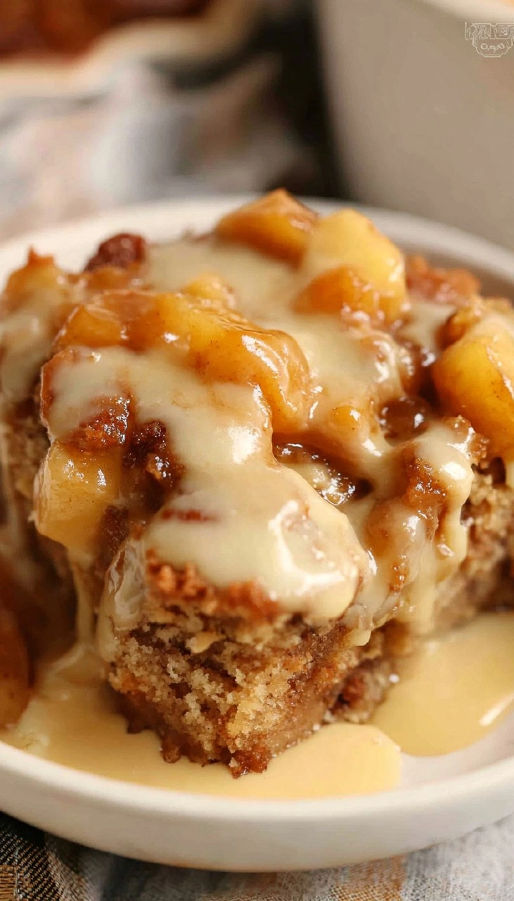 Self Saucing Caramel Apple Cake